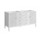 James Martin Vanities 60'' Double Vanity, Bright White w/ 3 CM Arctic Fall Solid Surface Top 485-V60D-BW-3AF - alternate 4